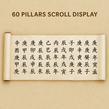 60 Pillars Scroll Display