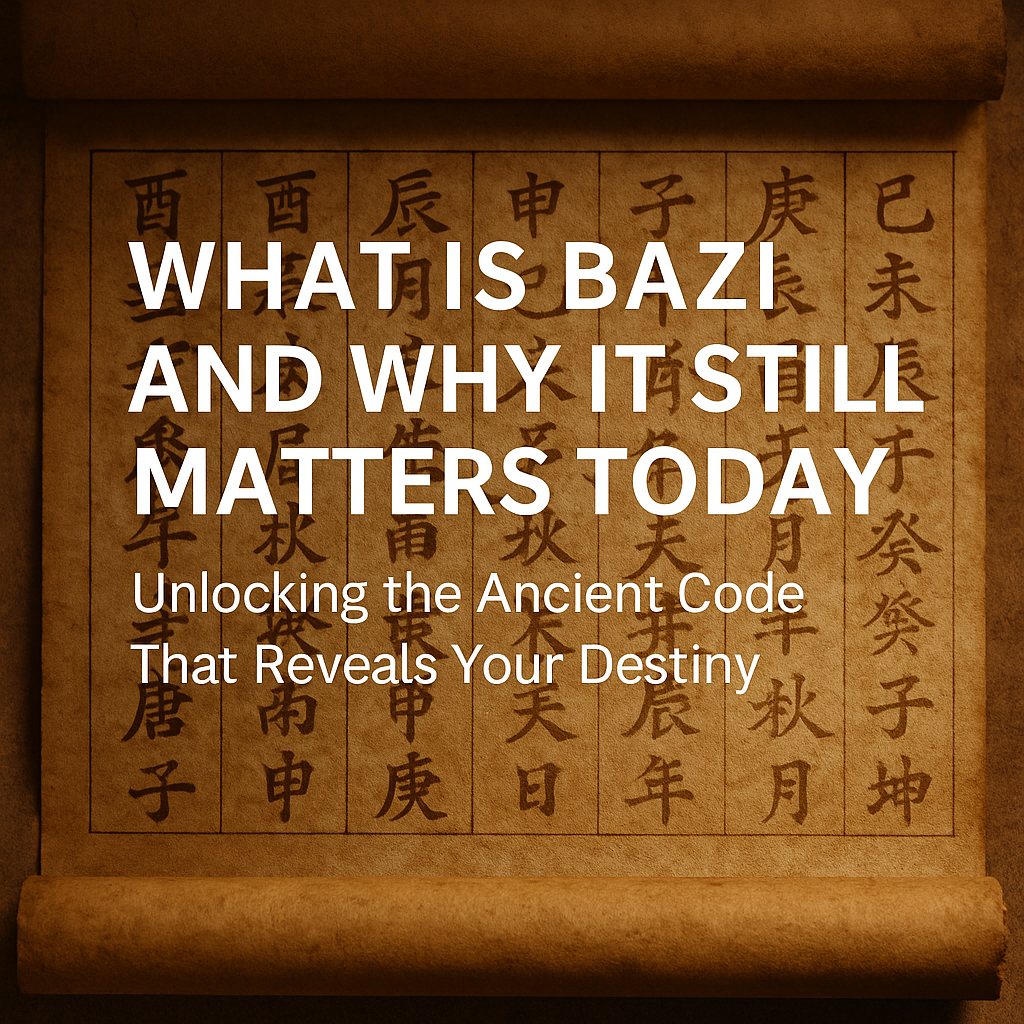 Ancient BaZi Scroll Background